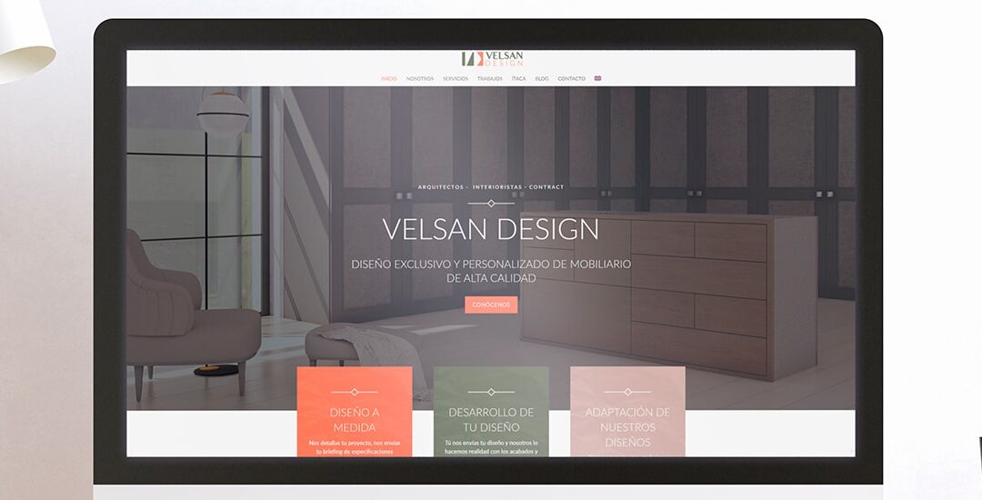 Velsan Design rediseña su página web con un toque de elegancia y estilo